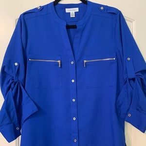 Royal Blue Blouse